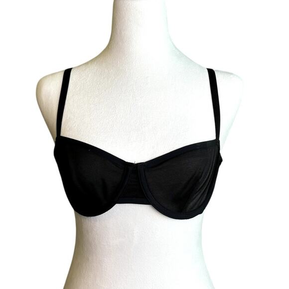 Urban Outfitters Out from Under Mesh Underwire Sexy Black Bra 34B NWOT - Picture 1 of 6